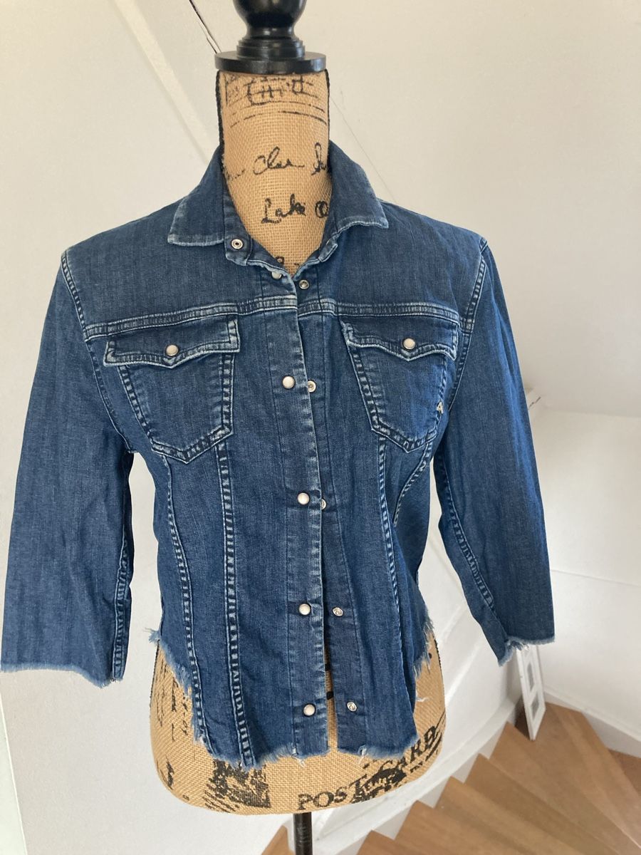 Camicette: Jeansjacke/bluse der Marke Cycle, Grösse M – Usato da Binningen venduto da kku01