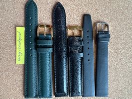 3 Stück 16mm Uhrenarmband Leder, gemischt, Uhrenband