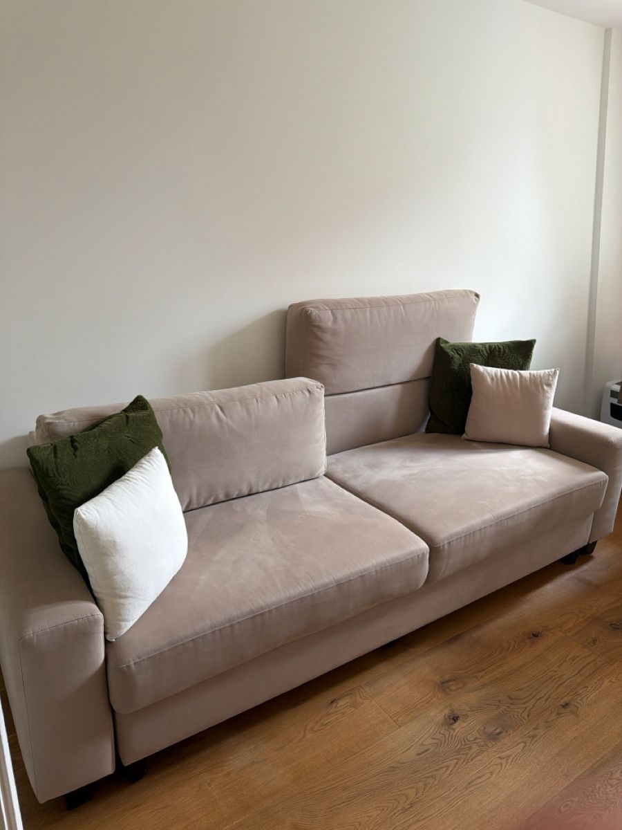 Divani: Sofa - Beige - Stoff & Gäste Bett 169x2m  – Usato da Basel venduto da tho_wb9z