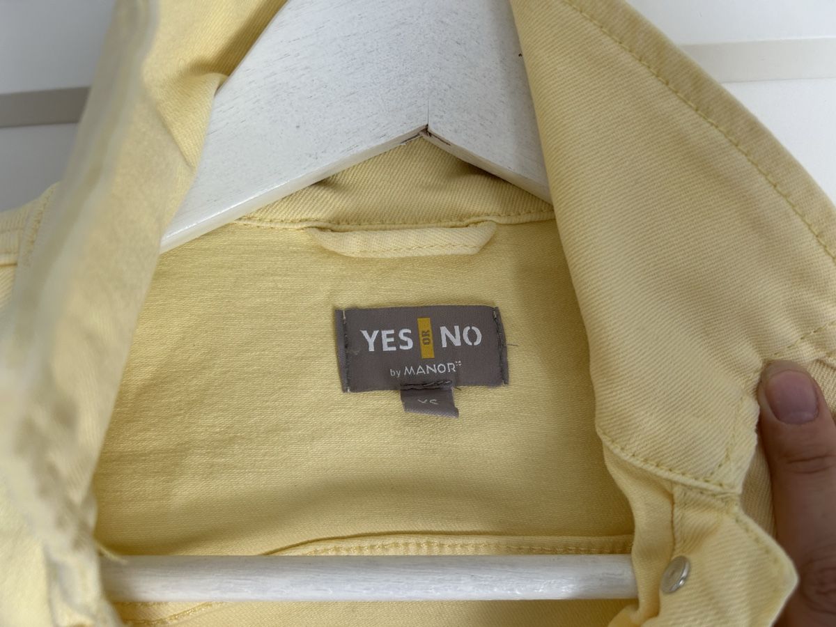 Yes Or No Giacche: Pastel Yellow Cropped Denim Jacket, XS  – Usato da St. Gallen venduto da dec_2jy6 1