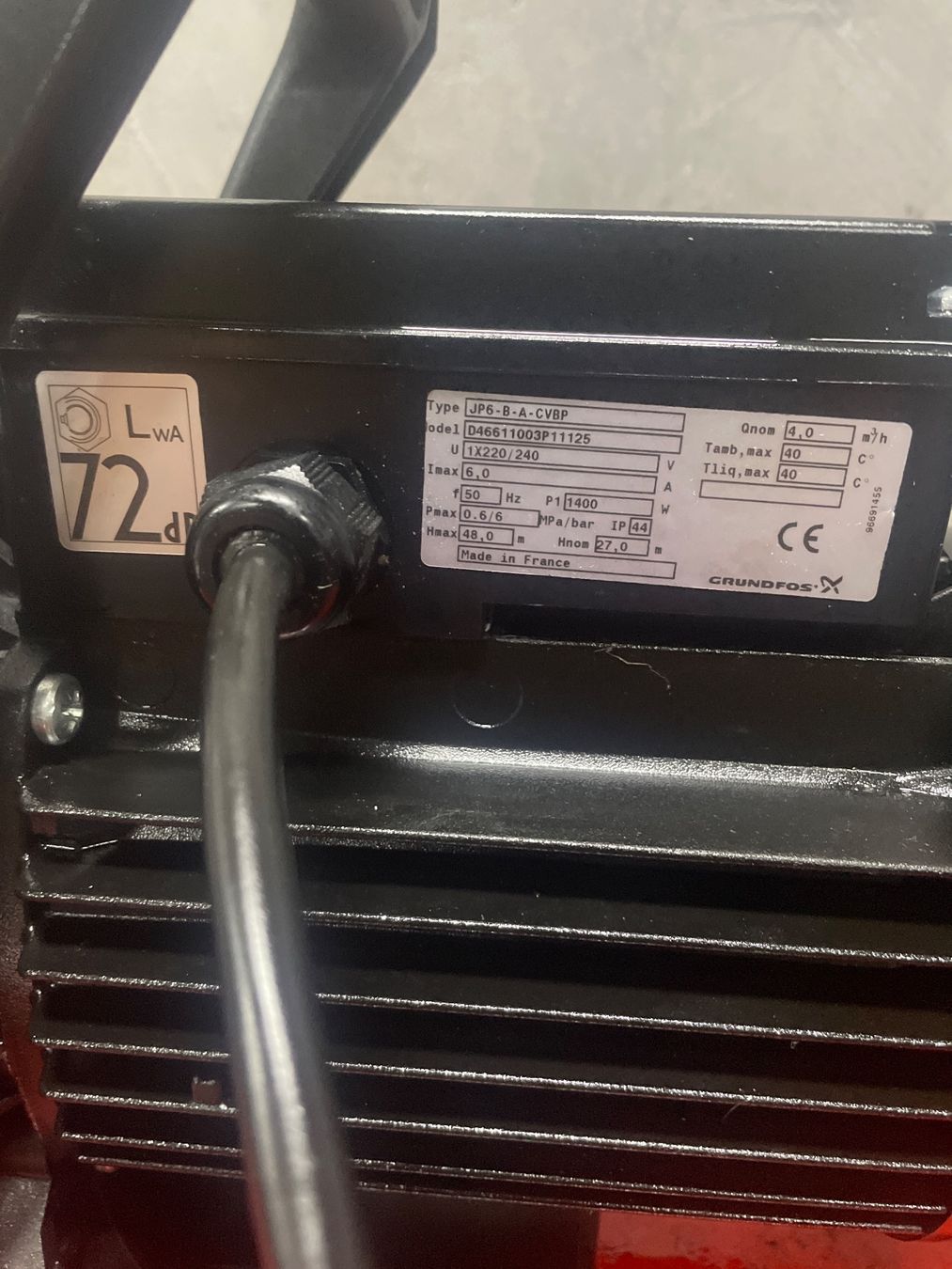 Pompe & Parti di ricambio: Pumpe Wasserpumpe Motor 220V – Usato da Giebenach venduto da Toto222 2