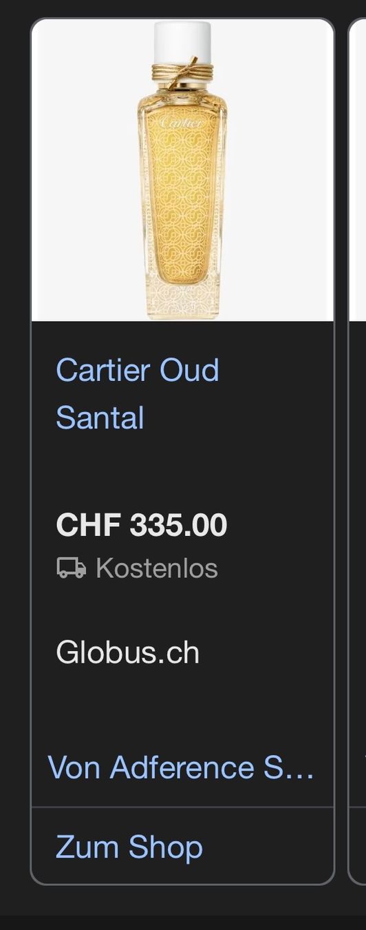 Cartier Profumi & Eau de Toilette: Cartier Oud & Santal Parfüm 75ml – Nuovo e nell'imballaggio originale da Kaisten venduto da tat_fy2w 2