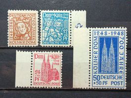 Britische Zone Mi-Nr.69-72 Postfrisch