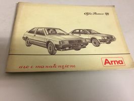 ALFA ROMEO ARNA  LIBRETTO USO E MANUTENZIONE 11/84