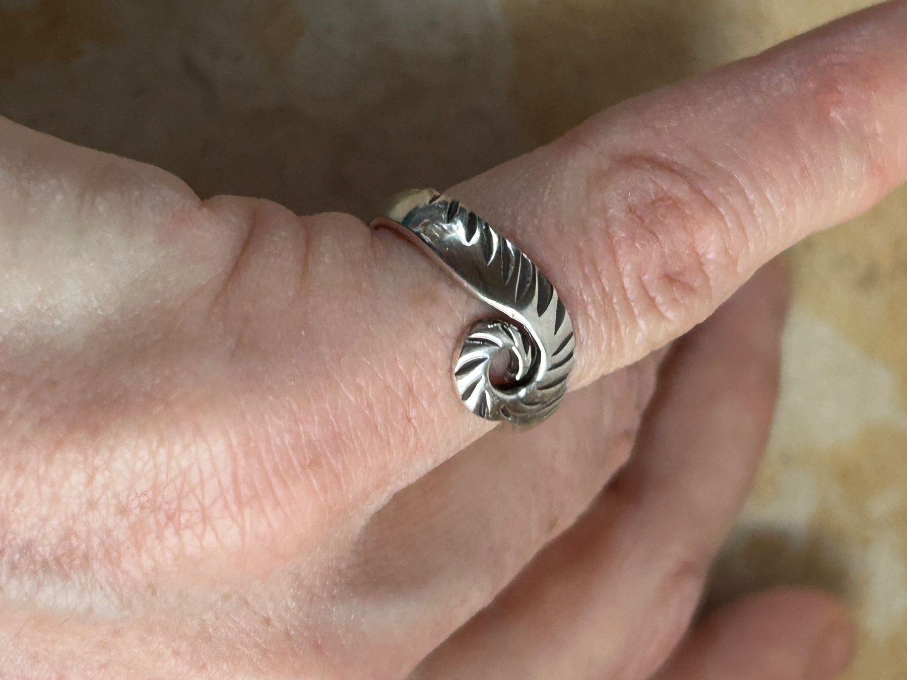 Anelli: Silberring Spiralmuster Grösse 52 – Usato da Laufen venduto da belleskulptur 3