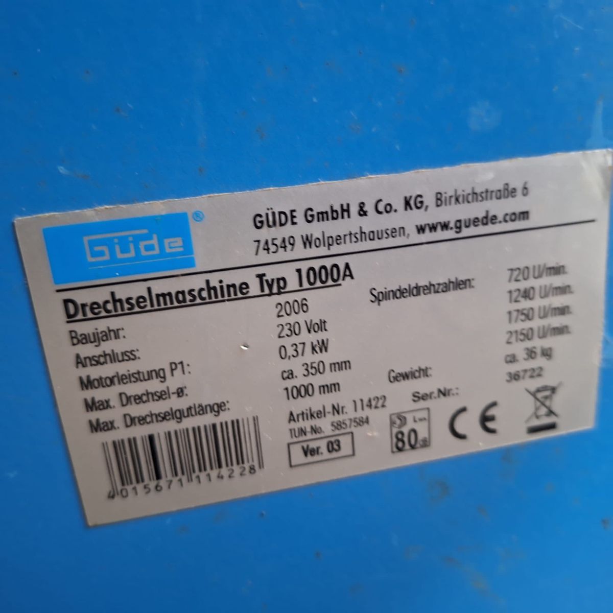 Tutte le macchine: Drechselbank – Usato da Winterthur venduto da odo_t75f 8