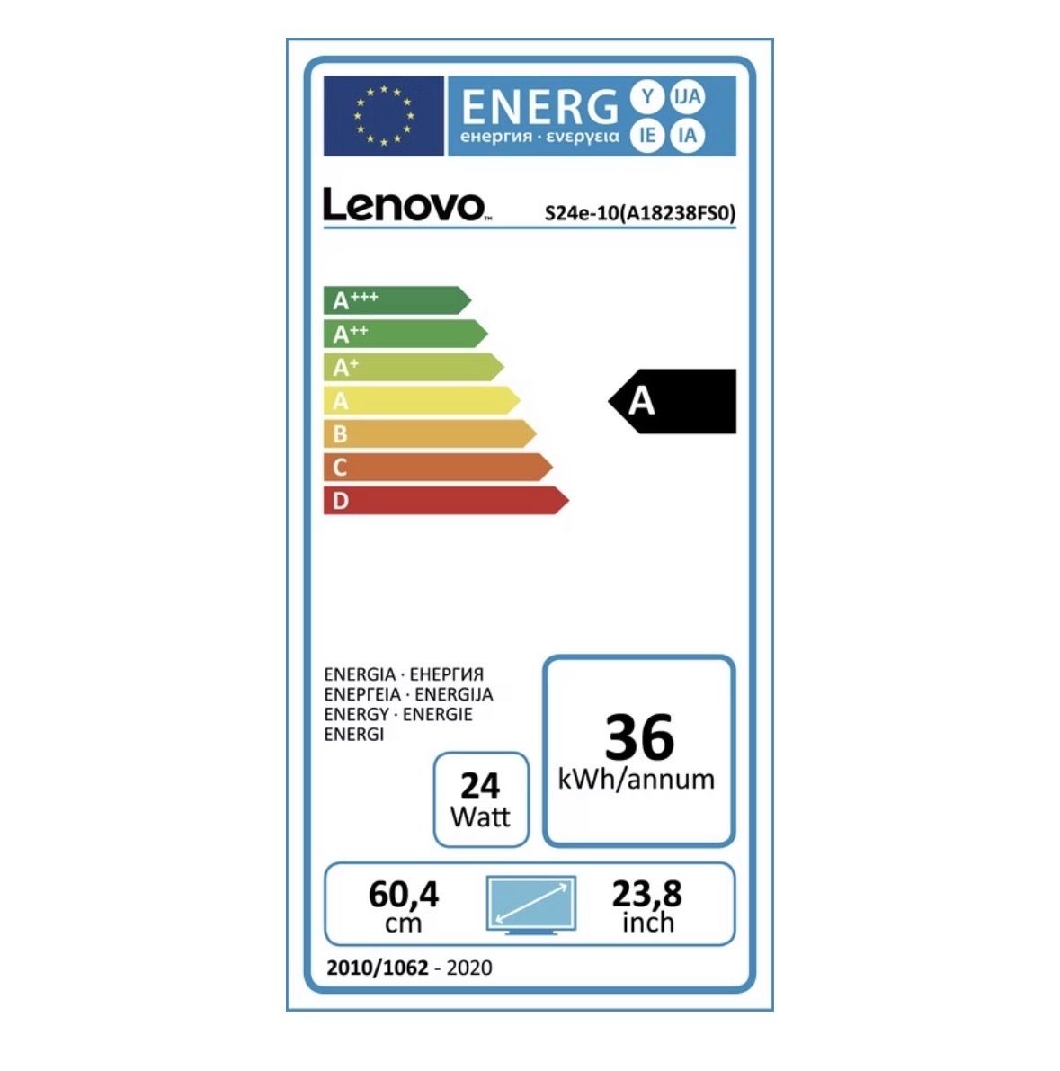 Lenovo Monitor: Lenovo ThinkVision S24e-10 – Usato da Winterthur venduto da kat_mb7s 4