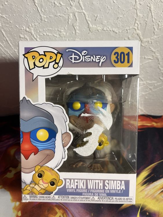 Rafiki mit Simba, Funko Pop Figur Nr. 301 (Neu und originalverpackt) in ...