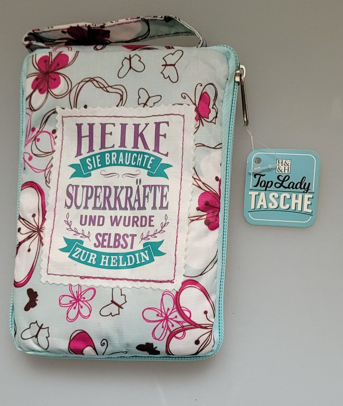 Taschen für Damen: Einkauftasche mit Name Heike und Spruch – Neu und originalverpackt aus Oberuzwil von aseinkaufswelt