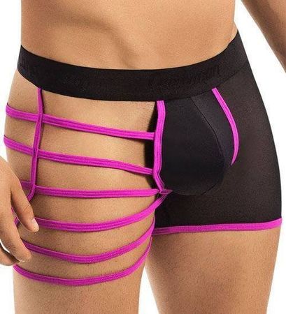Spezielle Herren Shorts schwarz-pink Gr. M - 224138