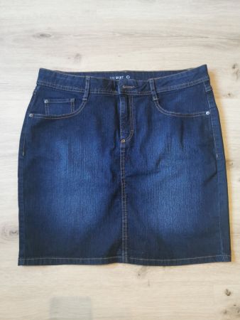 Damen Jeansrock Knielang