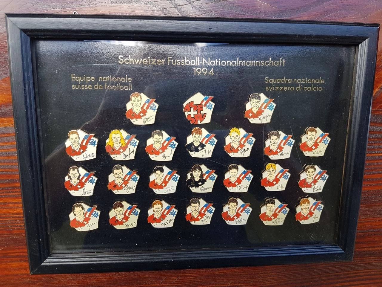 Album: WM 1994 Schweizer Nationalmannschaft Bild mit PINS – Usato da Bützberg venduto da Hurricane32