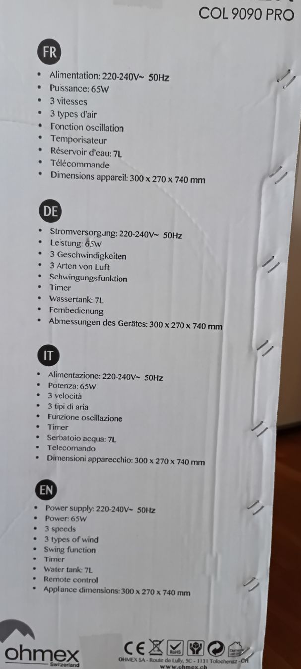 Ohmex Condizionatori: Luftkühlgät  – Usato da Herzogenbuchsee venduto da 2fast4u4