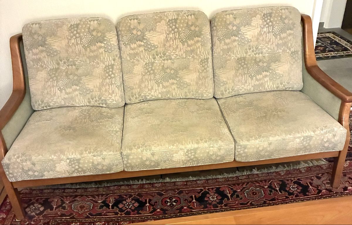 Set di tavolo e panche: Antike Möbelgarnitur aus Massivholz – Usato da Winterthur venduto da Slamjam83 2