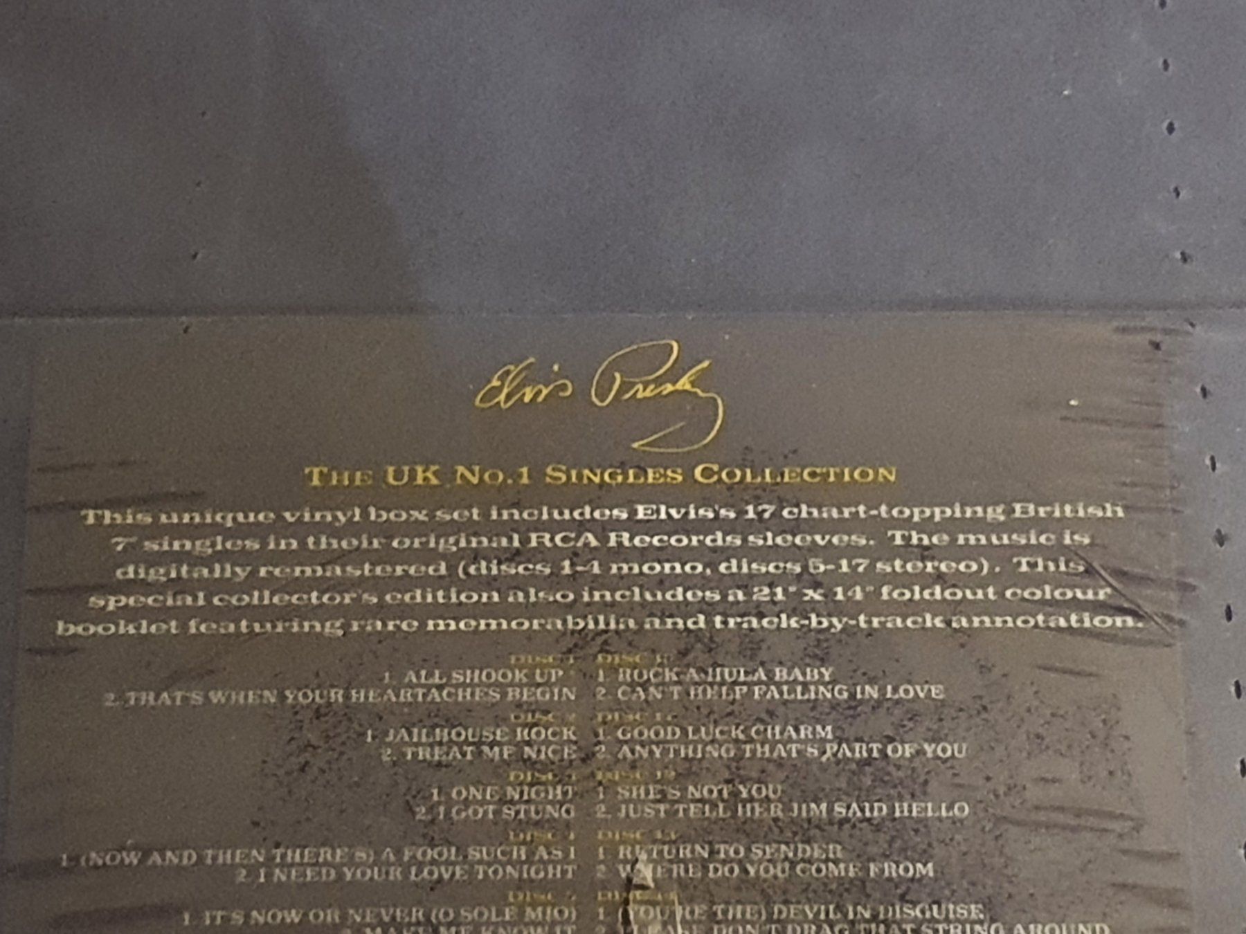 Dischi in vinile: Elvis The UK No.1 Singles Collection – Nuovo e nell'imballaggio originale da Uerschhausen venduto da Burton77 2