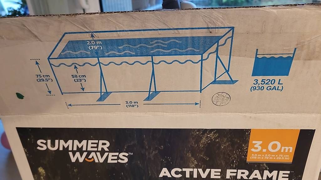 Piscine: Summer Waves Pool (3m) inkl. Pumpe & Abdeckplane – Usato da Rickenbach LU venduto da reka75 3