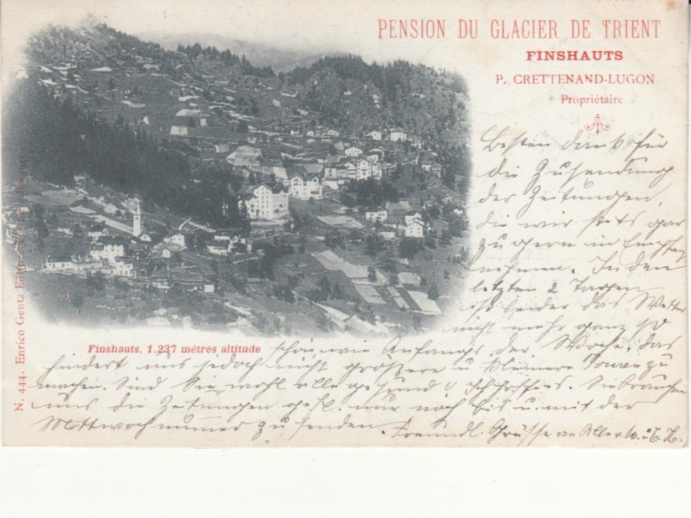 Cartoline postali: Finhaut 1903 – Usato da Bürglen TG venduto da StampGraf