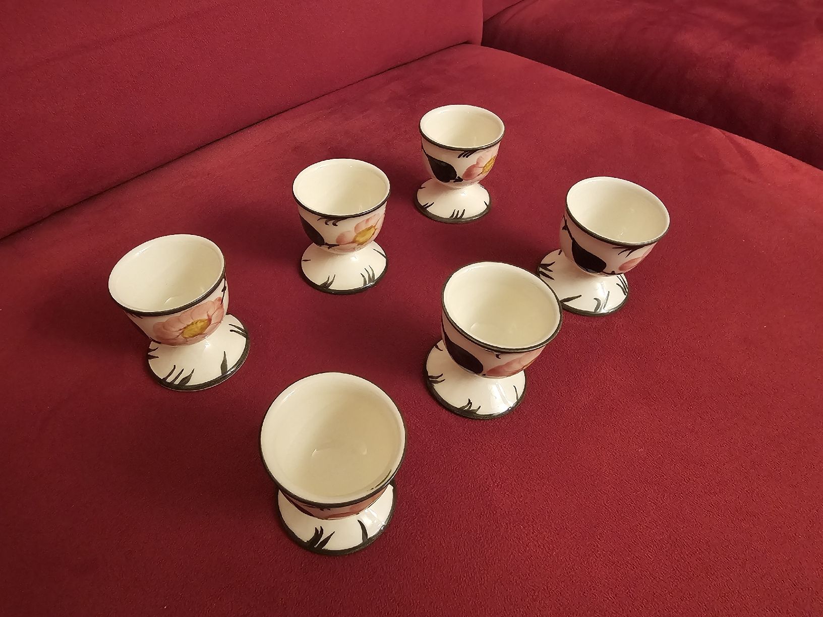 Villeroy & Boch Sonstiges Geschirr: Villeroy & Boch / 6 Eierbecher Wildrose – Neu (gemäss Beschreibung) aus Glis von Briger 2