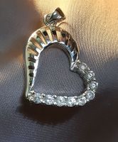 Eleganter Anhänger Herz, 925 versilbert