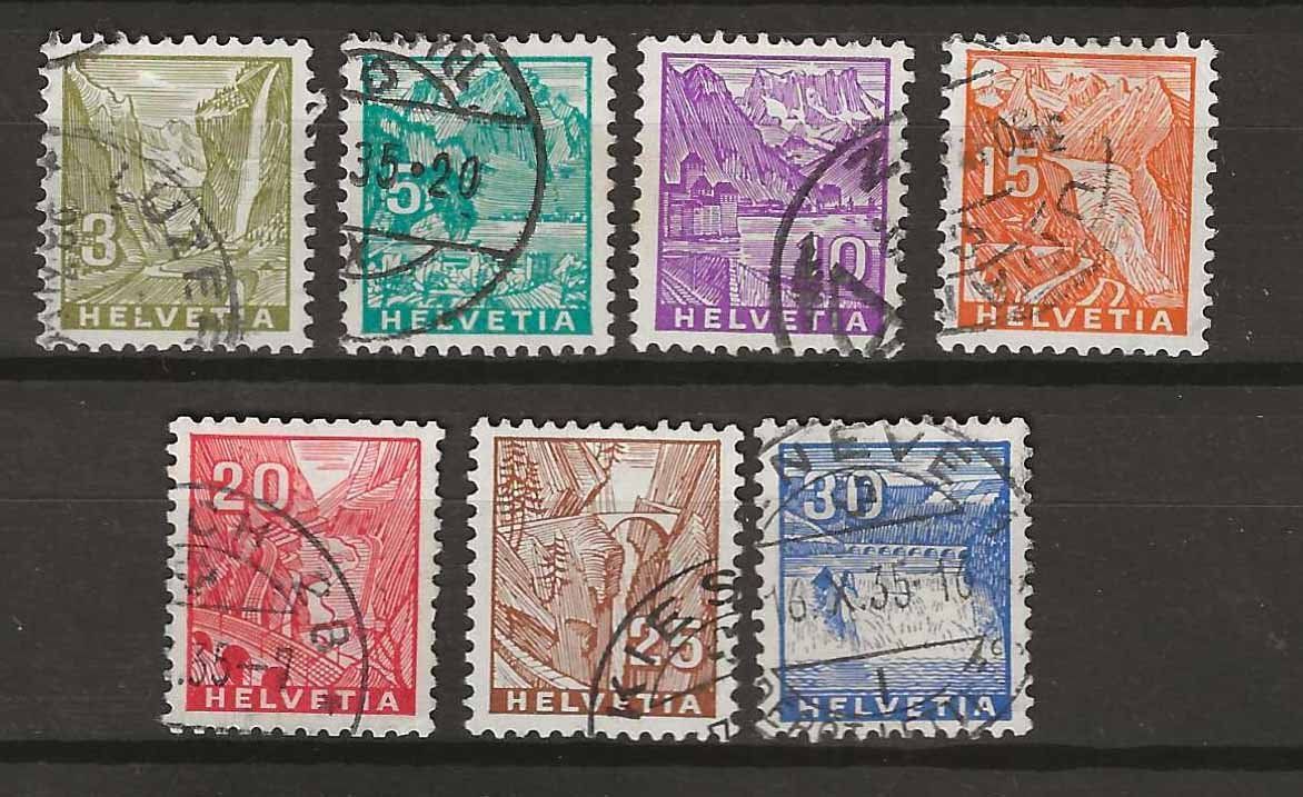 Tutti i francobolli: CH194 - Paysages 1934 obl. – Usato da Trélex venduto da Phil_Albert