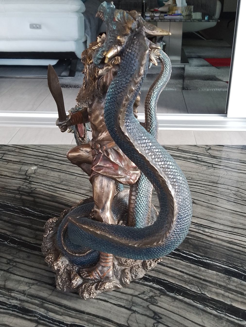 Tutte le decorazioni: Herkules Statue, bronziert, Kampf mit der Hydra, neuwertig – Usato da Lengnau BE venduto da Steinbock. 4