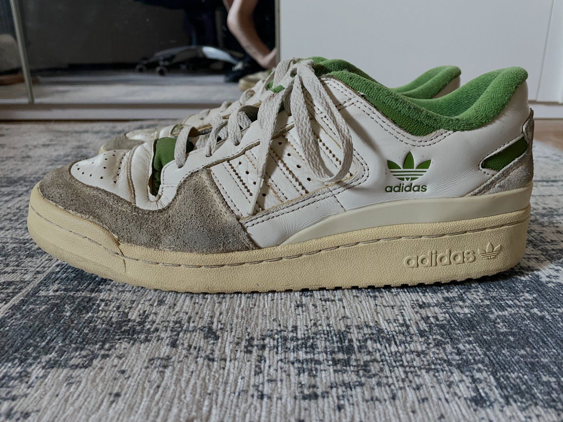 Adidas Scarpe da uomo: Adidas - Forum Low (White/Green) – Usato da Chiasso venduto da Er_Mon 1