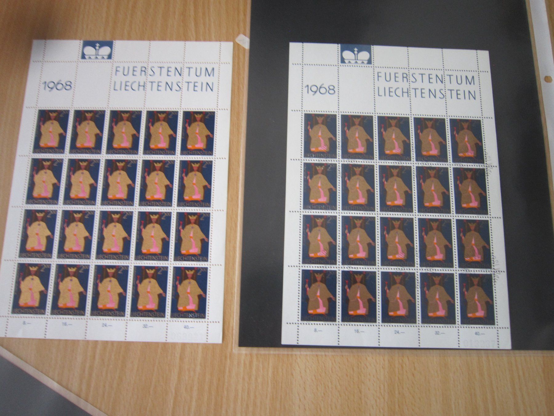 Alle Briefmarken: 1966 Blöcke postfrisch und ET Lichtenstein – Gebraucht aus Giubiasco von sal_9j6w 5