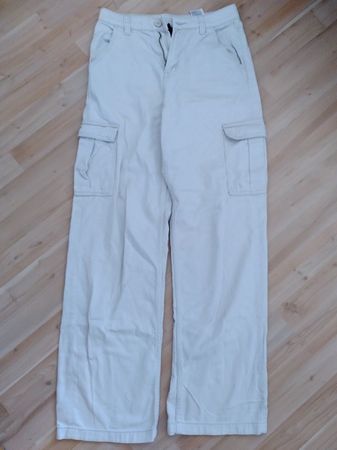 Breite Hosen beige für Frauen Gr.34
