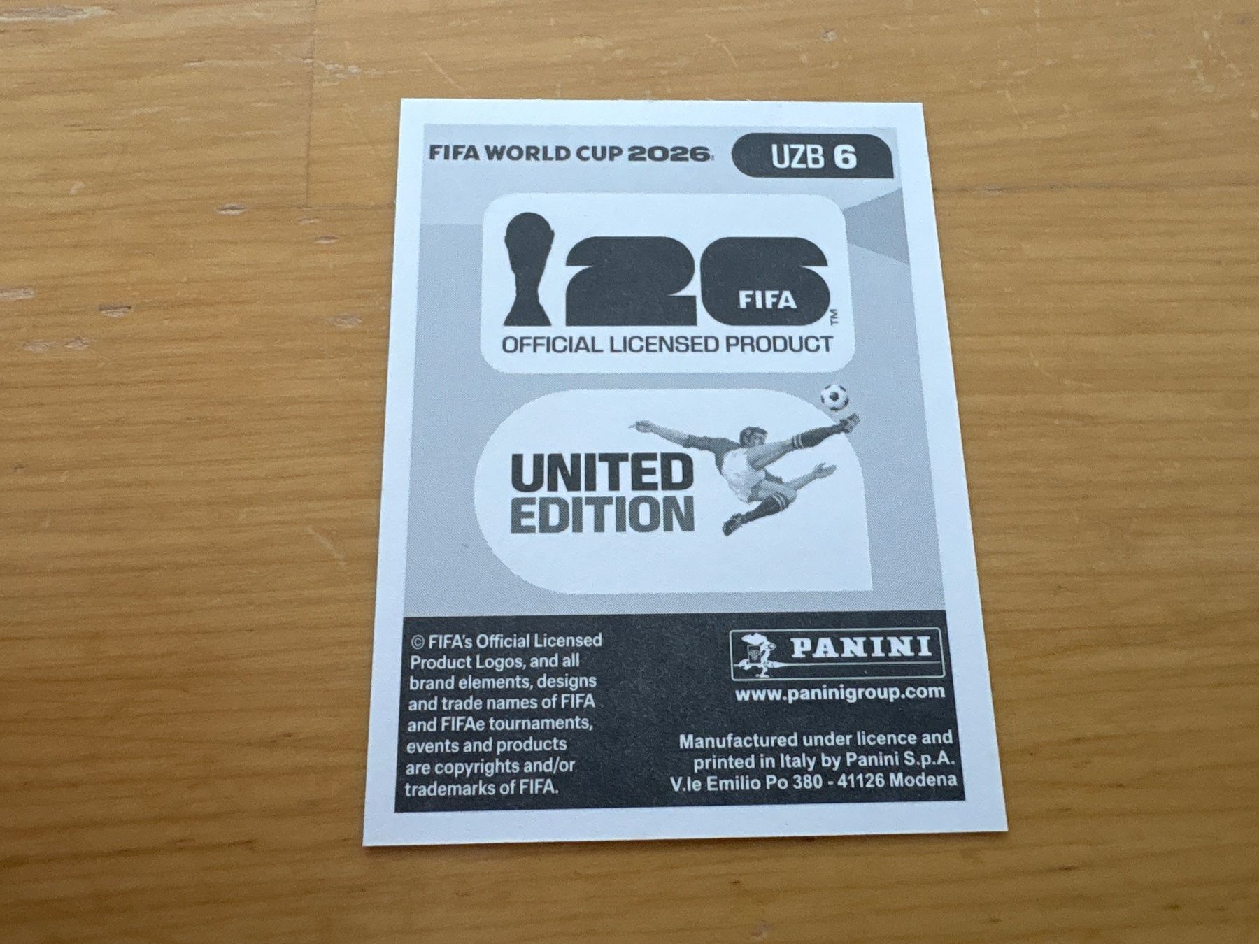 Panini Carte collezionabili: Panini 2026 UZB 6 – Nuovo (secondo la descrizione) da Elsau venduto da Cerry81 1