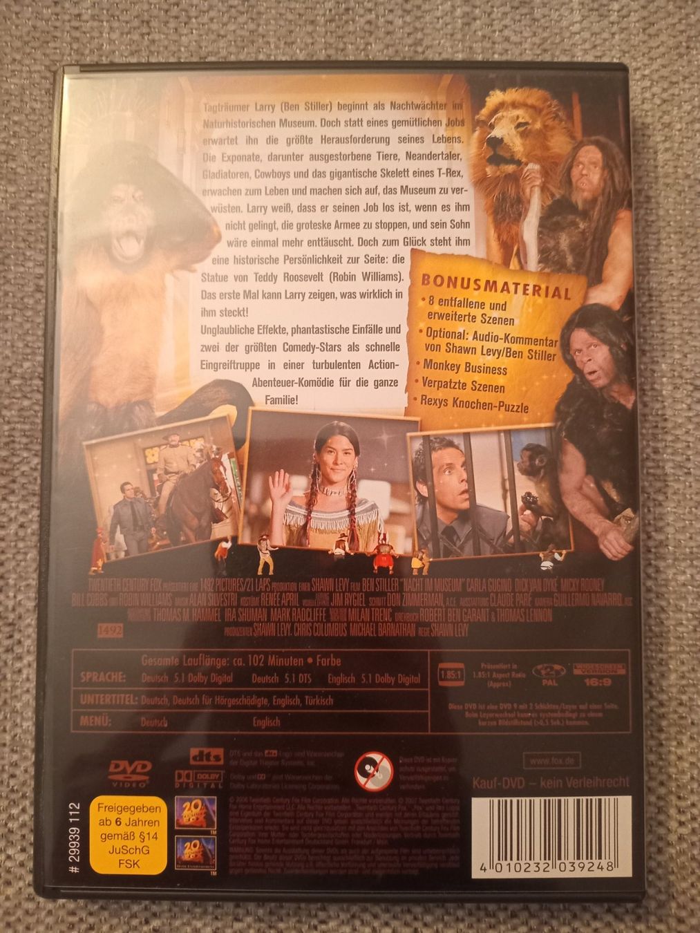Tutti i DVDs: NACHTS IM MUSEUM – Usato da Zollikofen venduto da jde_72zf 1