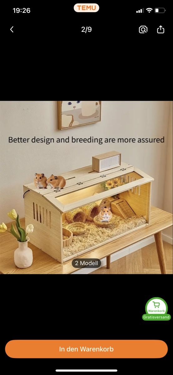 Gabbie, trasporto & Sicurezza: Hamster-Käfig Notkäfig 80x40x40cm – Usato da Seewen SZ venduto da shaky01 2
