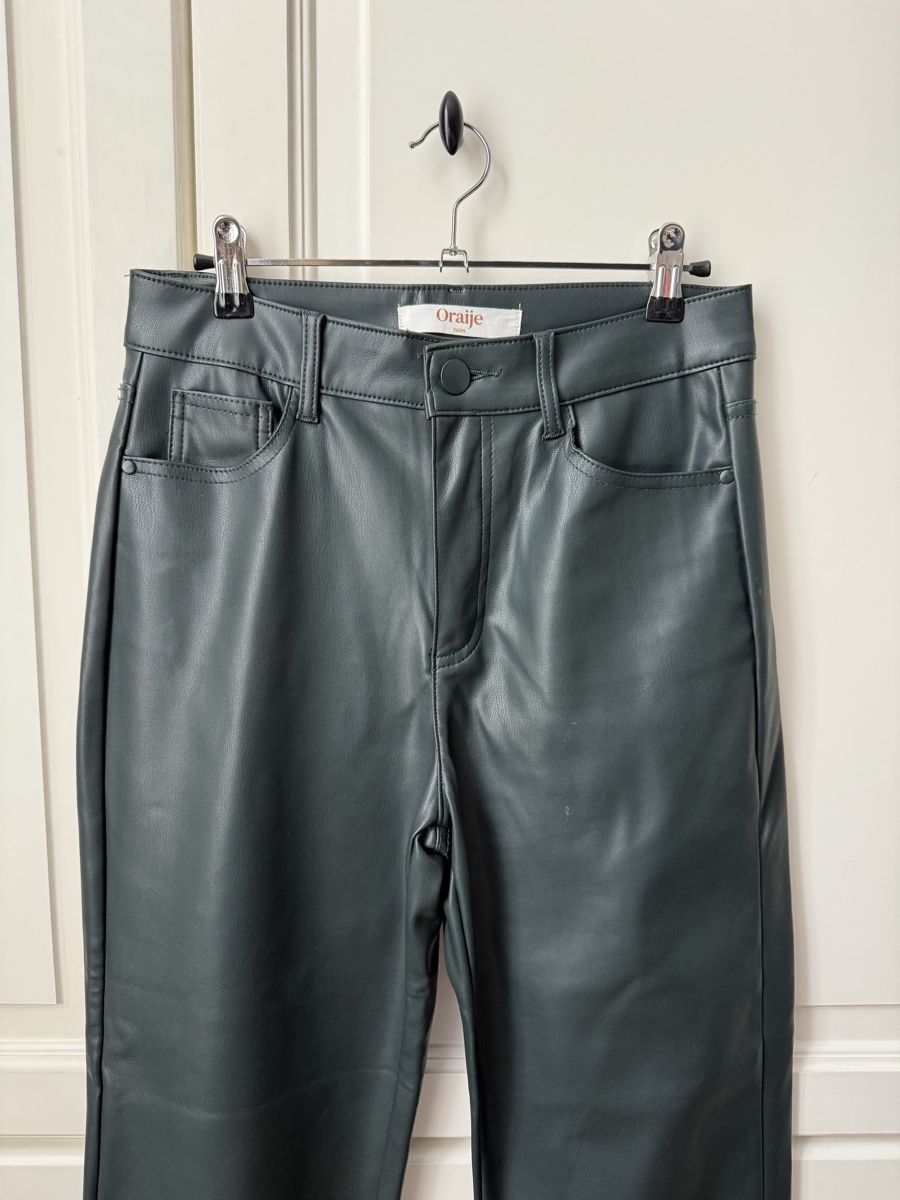 Hosen: Vegan leather dark green pants NEW – Neu (gemäss Beschreibung) aus Zürich von eve_m2gr 4