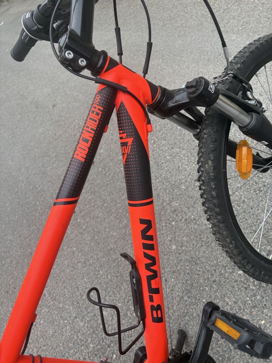 Decathlon Velos: VTT Rockrider 500 de B'Twin 24’’ - Orange, prêt pour l'été! – Gebraucht aus Bière von jojo112
