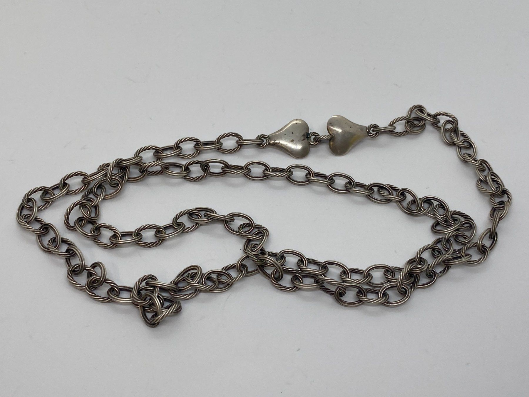 Ketten: BARETTE-Kette 96cm Silber 65gr. /i429 – Gebraucht aus Bern von JMsoehne1987