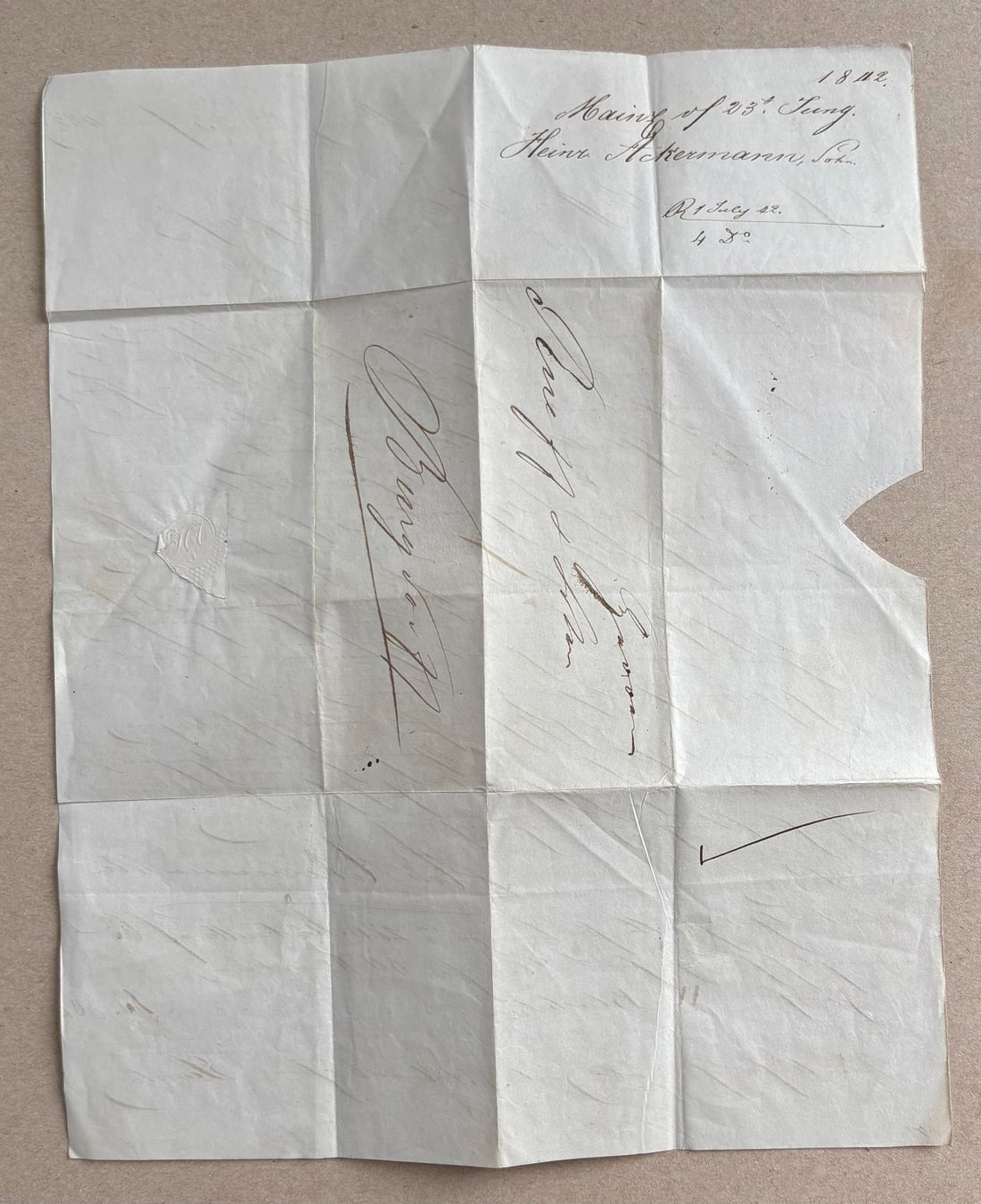 Documenti: HISTORISCHER BRIEF BASEL 1842 – Usato da Ostermundigen venduto da wini63 3