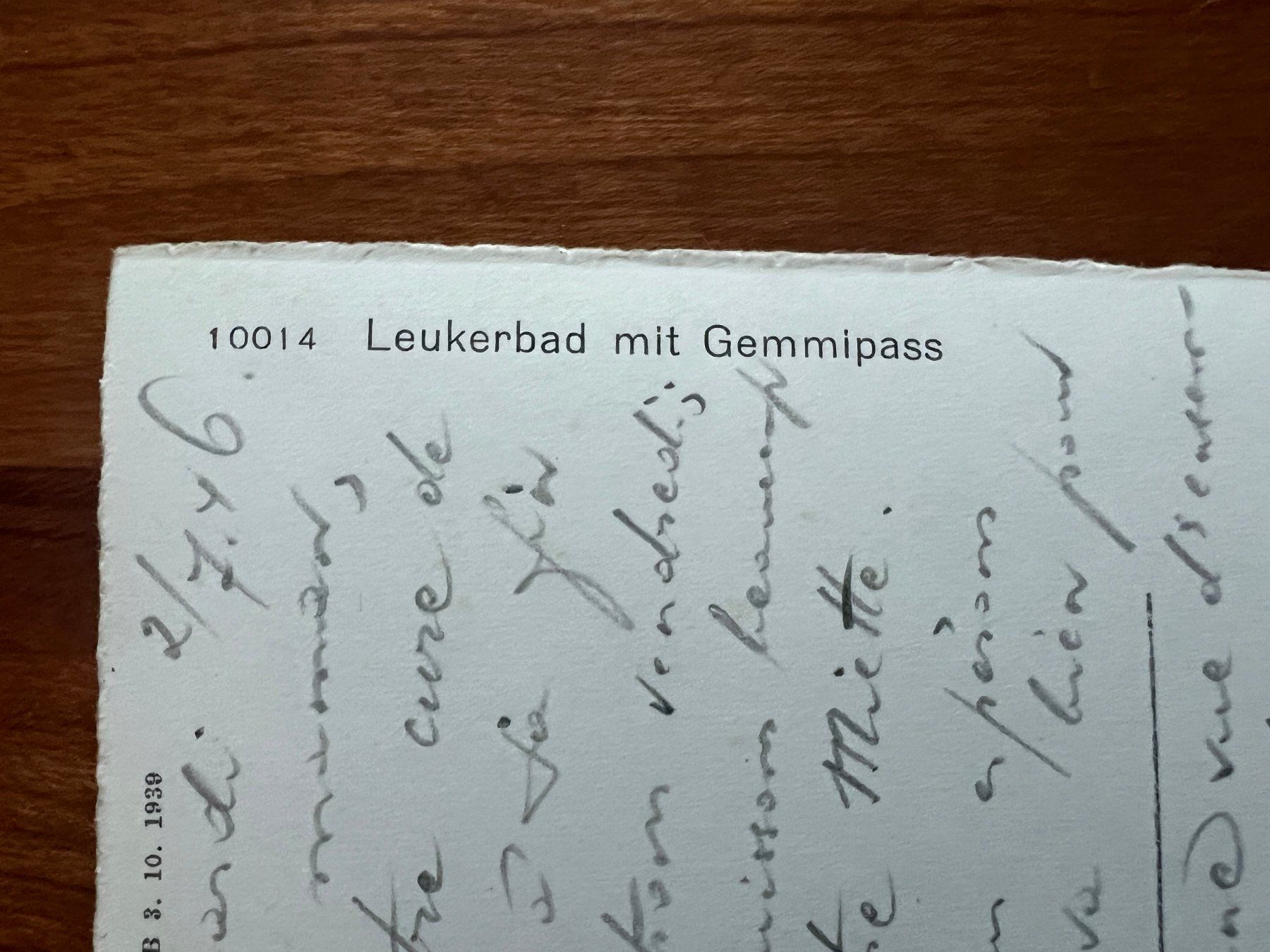 Ansichtskarten: AK 1946 Leukerbad   (G2802) – Gebraucht aus Hinwil von Sidi4 1