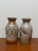 2x vintage Scheurich Keramik Blumenvase 70er fat lava Vase
