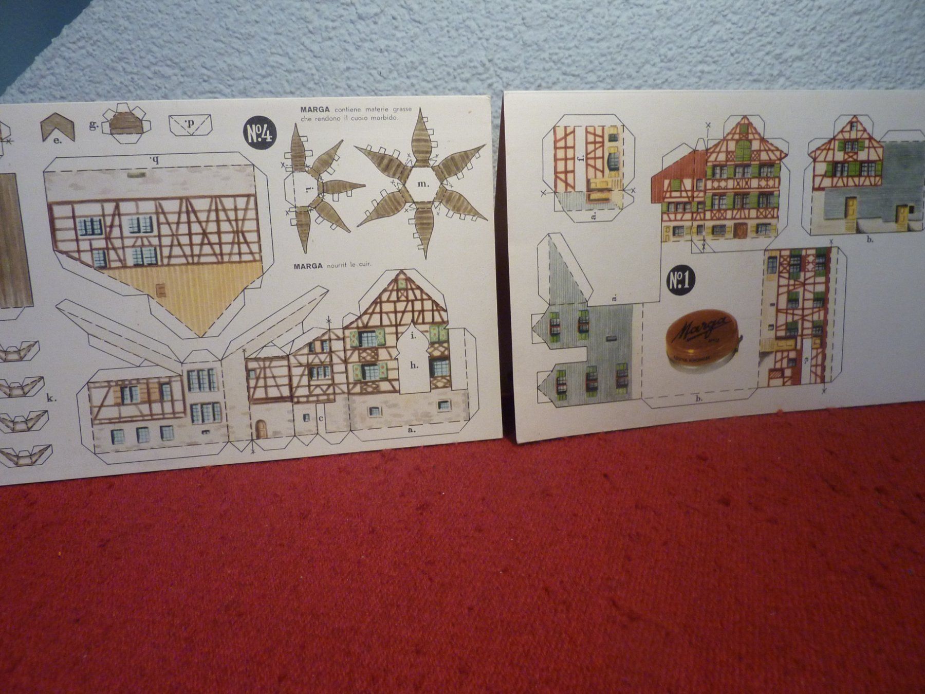 Kit di modellismo & Modellini statici: Marga-Modellierbogen Nr. 1 & Nr. 4 – Nuovo (secondo la descrizione) da Rüfenacht BE venduto da Flurweg2 1
