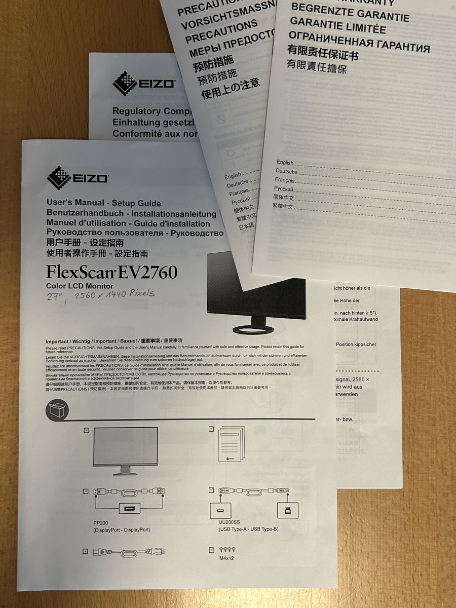 Monitor: EIZO Bildschirm FlexScan EV2760 – Usato da Winterthur venduto da ErikaW10 9