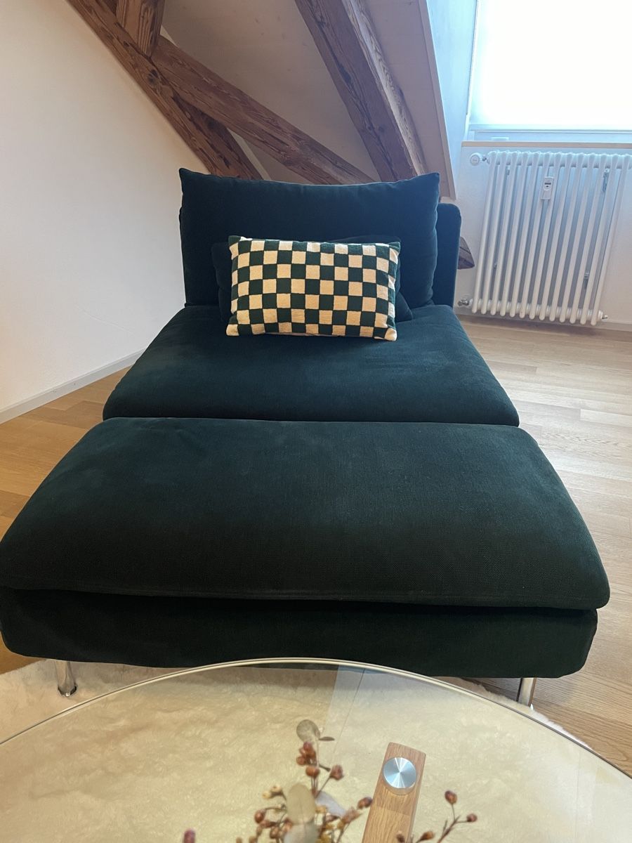 Ikea Sofas: Recamiere / Sofas / Sessel / SÖDERHAMN Tallmyra Dunkelgrün – D'occasion à Winterthur par lue_sqt9 1