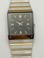 Rado DiaStar Quarz Uhr Gold Silber Herrenarmbanduhr