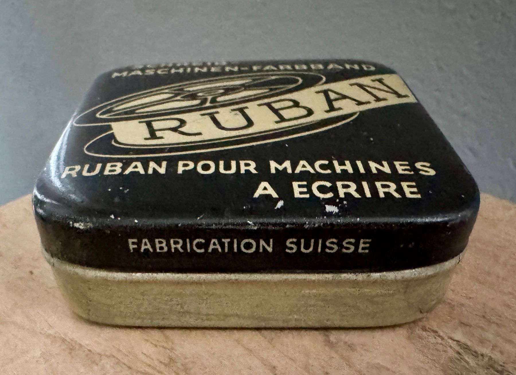 Dosen: Antike Blechdose Farbband RUBAN – Gebraucht aus Rothrist von Luckywinner 2