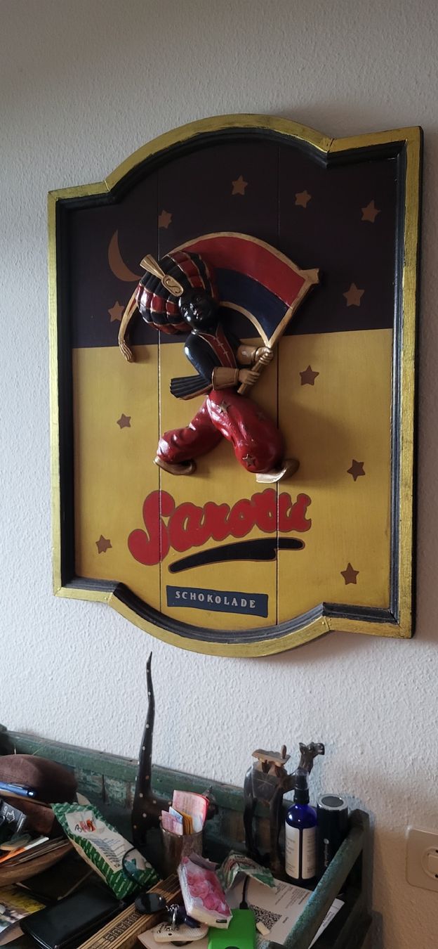Foto & Immagini: Sarotti Mohr Schokolade Holzbild mit Figur alt – Usato da Thalwil venduto da ThalwilZH