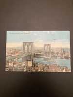 1920, Postkarte New York City, Brooklyn Bridge