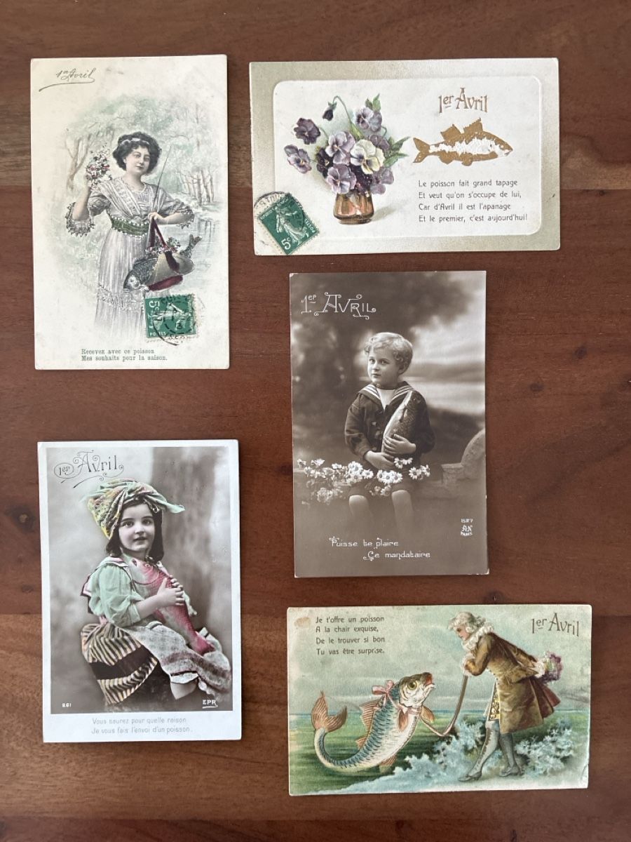 Cartes postales: 10 Ansichtskarten Schweiz 1er Avril Le Poisson – D'occasion à Oftringen par Cla.vD.74 5
