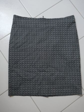 NEU !  Damenrock (gerade)  grau/schwarz