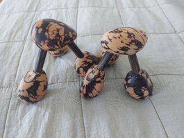 Set dreibeinige Massagegeräte aus Tagua