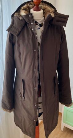 Original WOOLRICH "Boulder Coat" Jacke, Mantel, braun, M 38