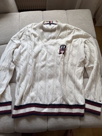 Tommy Hilfiger Strickpullover, Weiss, Top Zustand, Gr. L