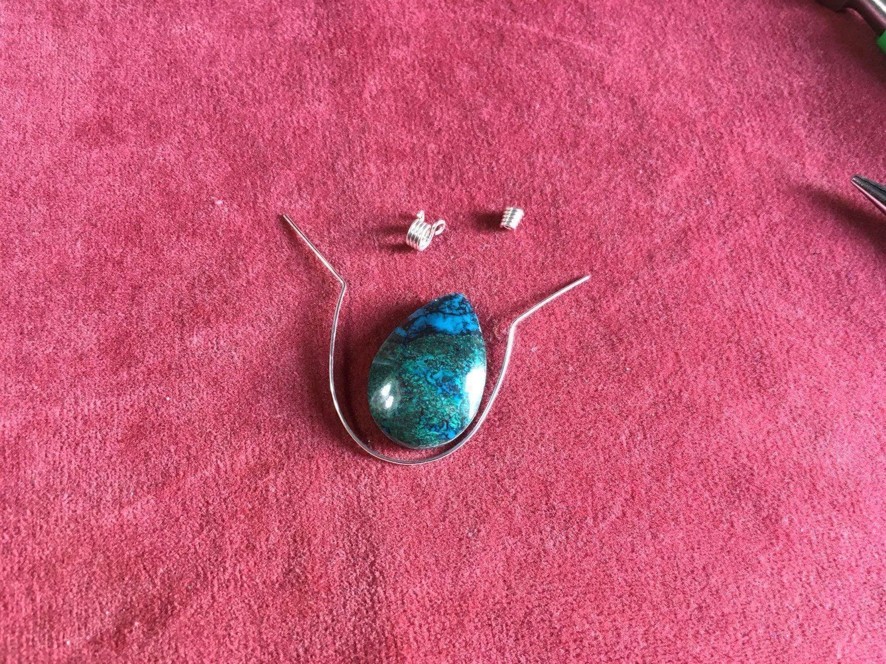 Ciondoli: Chrysokoll aus Peru Anhänger – Nuovo e nell'imballaggio originale da Zürich venduto da MEVAS-Schmuck 2